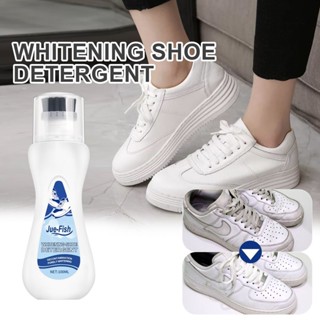Jue-Fish white shoe cleaner stains yellow edges brightening