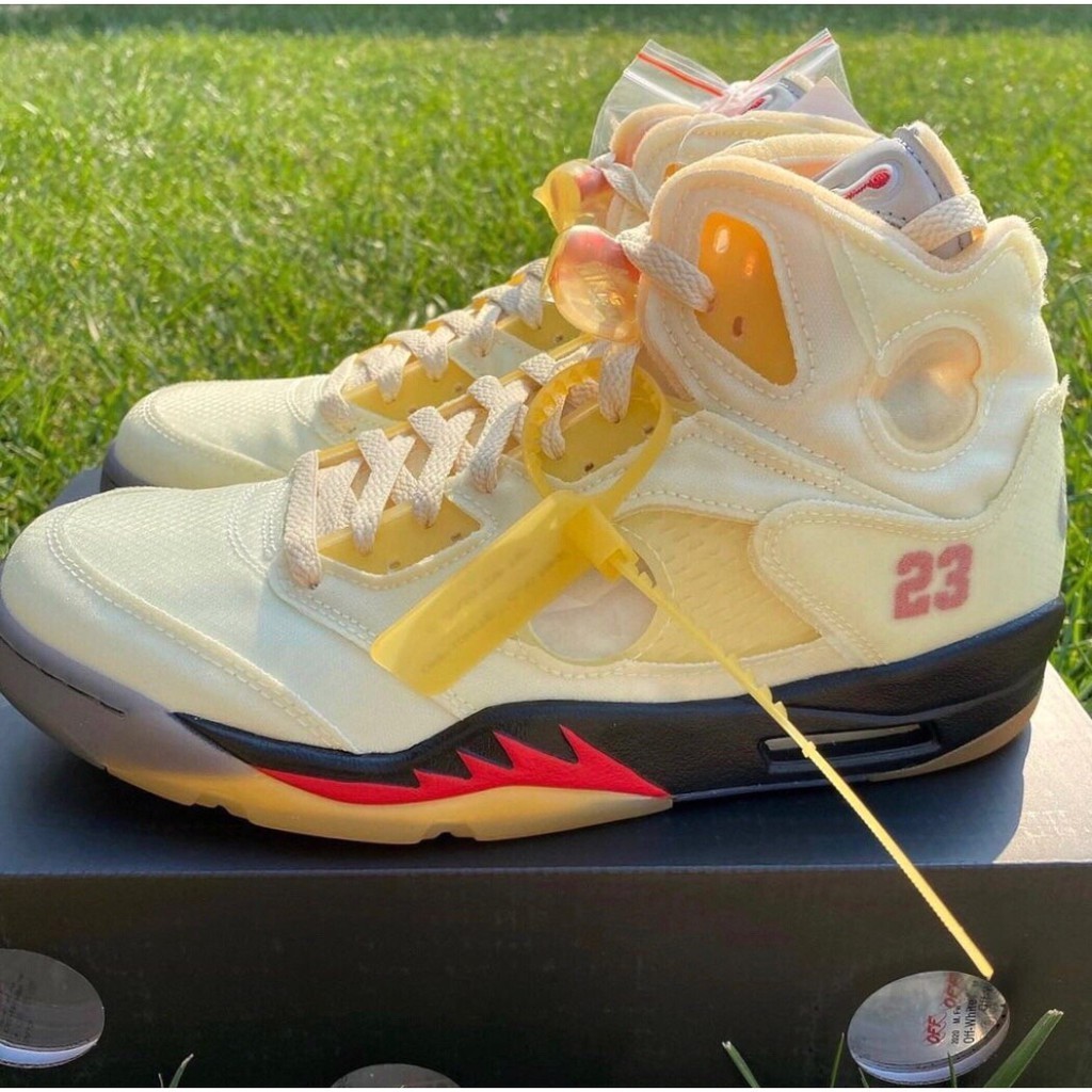 日本正品 Off White x Air Jordan5 Sail SP 白帆 DH8565-100