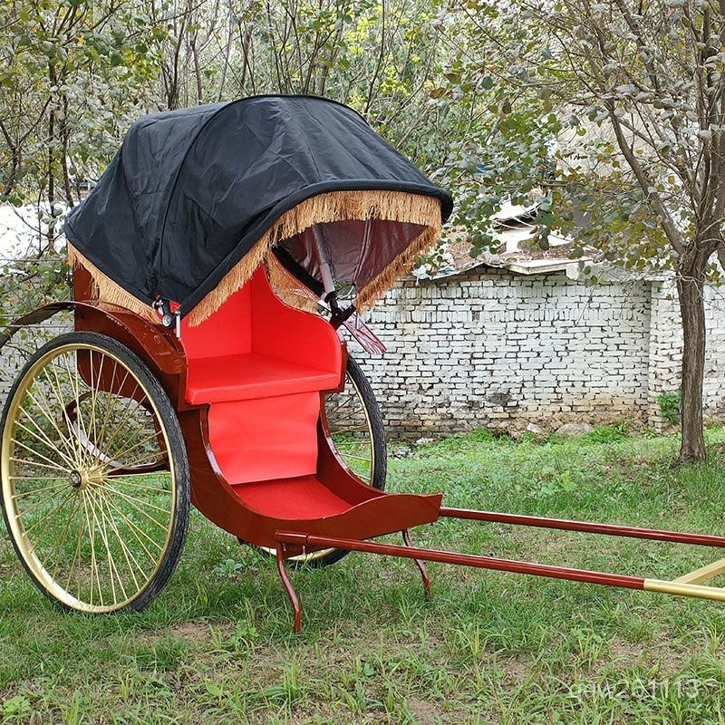 黃包車人力複古老上海旅遊觀光舞臺拍戲攝影公園景區可改顔色定製【名優居傢旂艦店】