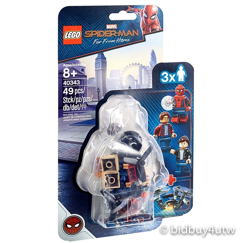 LEGO 40343 蜘蛛人:離家日 擴充包(3人) 超級英雄系列【必買站】樂高盒組