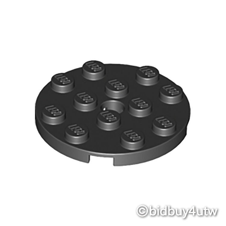 LEGO零件 圓形平板 60474 黑色 4515350【必買站】樂高零件