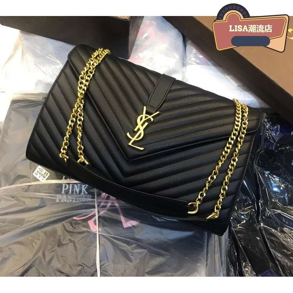 全新二手Saint Laurent YSL medium College Monogram 學院風 郵差包斜挎包 肩背包