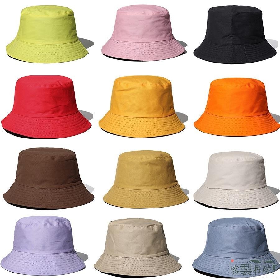 聊聊詢價 【帽子】【客製化】漁夫帽 男士 夏天 戶外 漁夫帽 LOGO刺繡 太陽帽訂製 遮陽帽兒童小黃帽