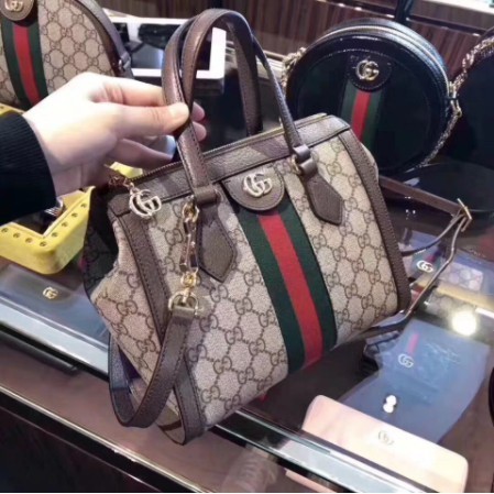 幸運星二手 95新 GUCCI Ophidia Small GG Tote 小款 托特 手提包 肩背包 547551