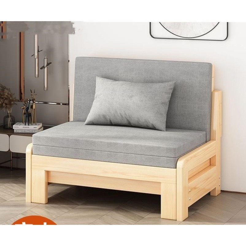 💥限時熱銷💥 單人沙發床架 實木沙發抽拉式伸縮床簡易隱形床兩用床折疊床沙發床一體兩用沙發 可收縮沙發 沙發床 DM家