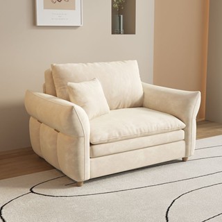 💥限時熱銷💥 單人沙發床架 藍奶油沙發床可折疊兩用小戶型伸縮客廳陽臺新款一體單人沙發 可收縮沙發 沙發床 DM家具