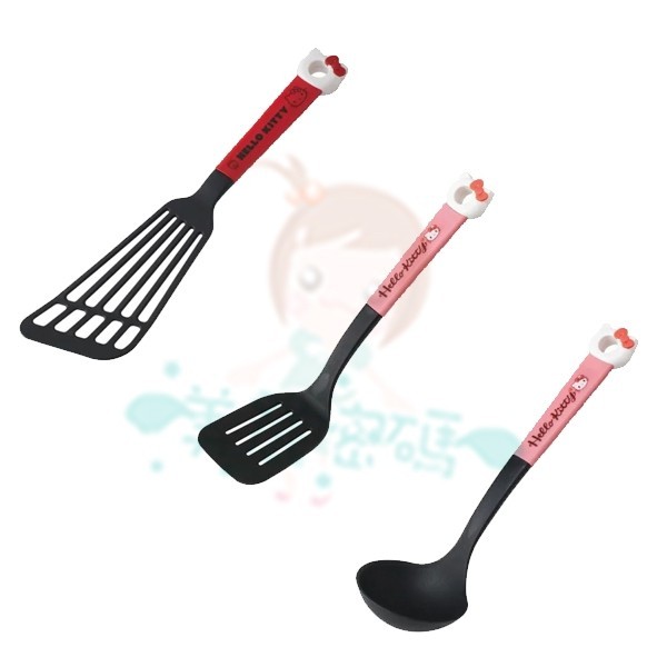 日本 SKATER 料理廚具 HELLO KITTY 凱蒂貓 鍋鏟 湯勺 湯匙 煎匙【美麗密碼】