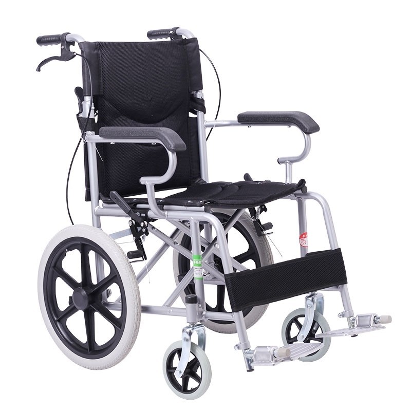 免運 輪椅 折疊輕便輪椅 輪椅車 老年人輪椅車 兒童手動便攜輪椅 免充氣小輪椅 實心胎 手推車 老人代步車 ESGJ