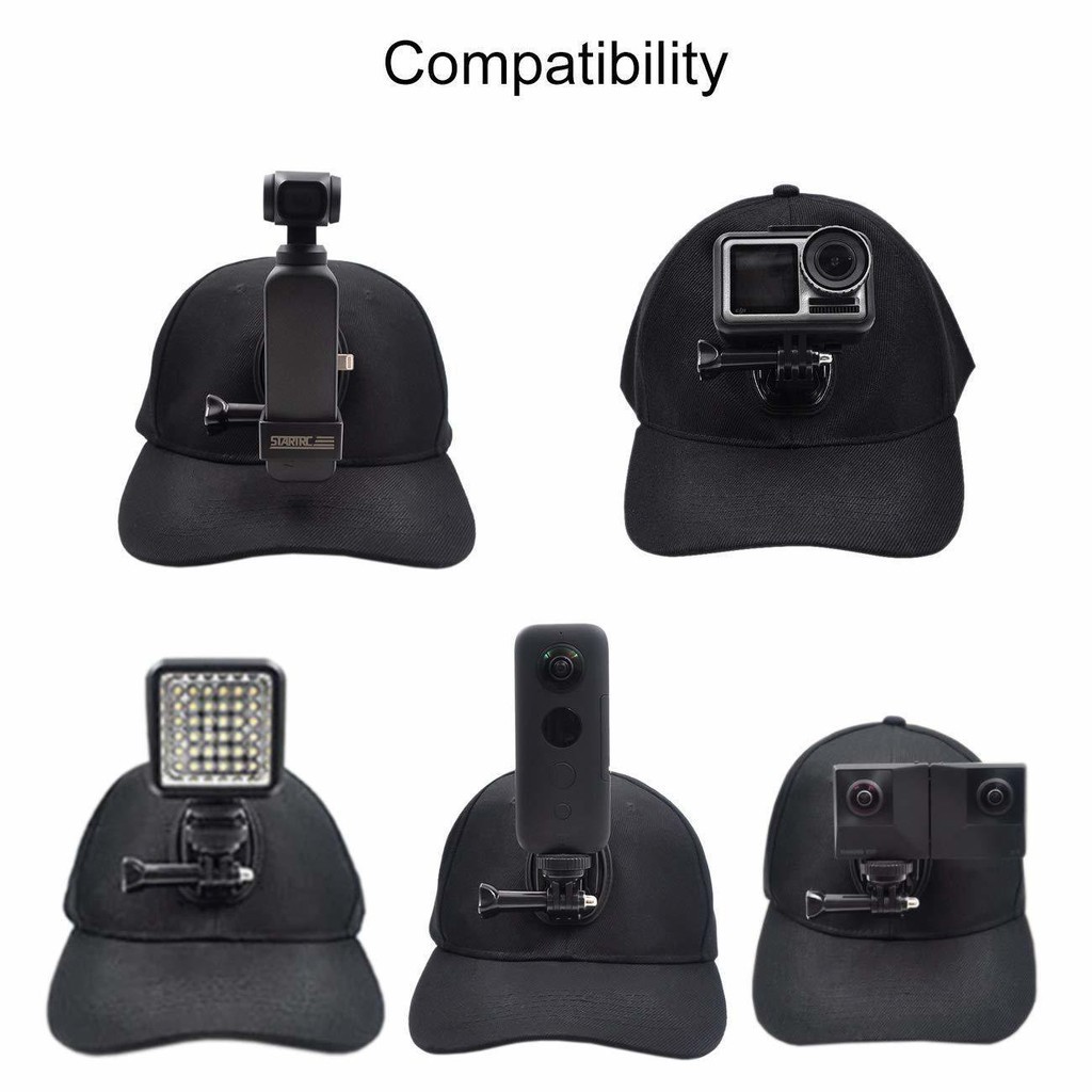 影石Insta360 GO3/X4/X3 大疆POCKET1/2 Gopro運動相機手機拍攝帽