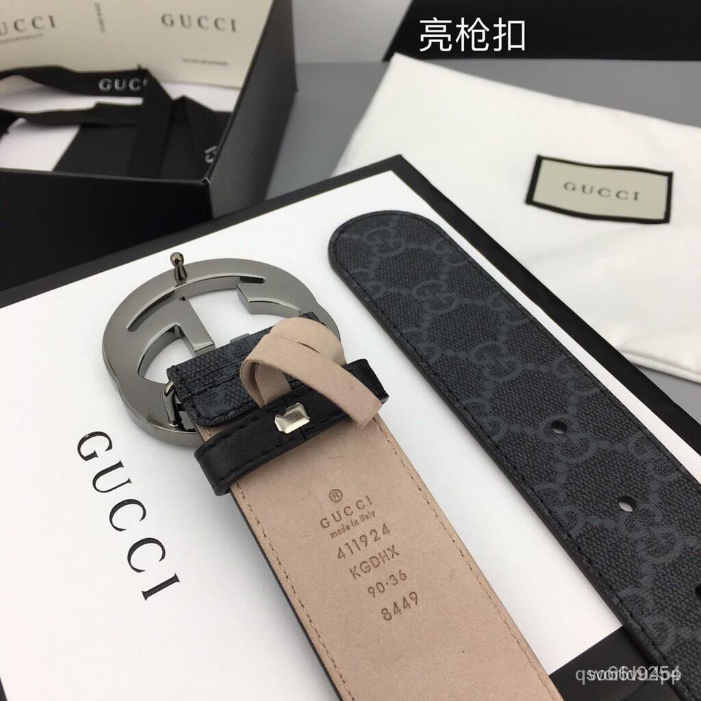 菲菲二手/現貨禮物GUCCI 高端同款皮帶意大利進口專櫃專用防水帆布配磨砂底腰帶 商務休閒腰帶 時尚百搭 3.8c