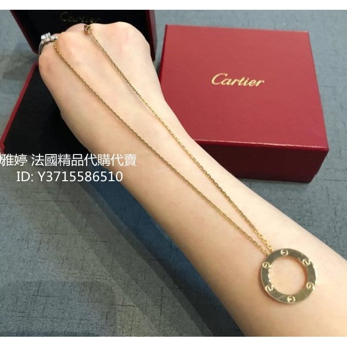 二手精品 CARTIER 卡地亞 LOVE項鏈 18K玫瑰金 生日禮物 送禮 B7014400