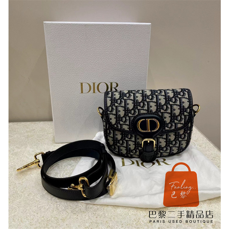 正品免運 Dior 迪奧 Oblique刺繡 提花 Dior Bobby 小號 老花 迷你 馬鞍包/斜背包/單肩包