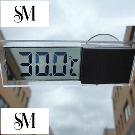 【SYM】新款車用吸盤式溫度計 車載溫度表 透明液晶顯示溫度 汽車溫度計