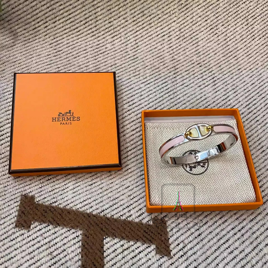 精品 Hermes 愛馬仕 Mini Clic 窄版 琺瑯 豬鼻子手鐲 豬鼻子手環 H209000FP19PM