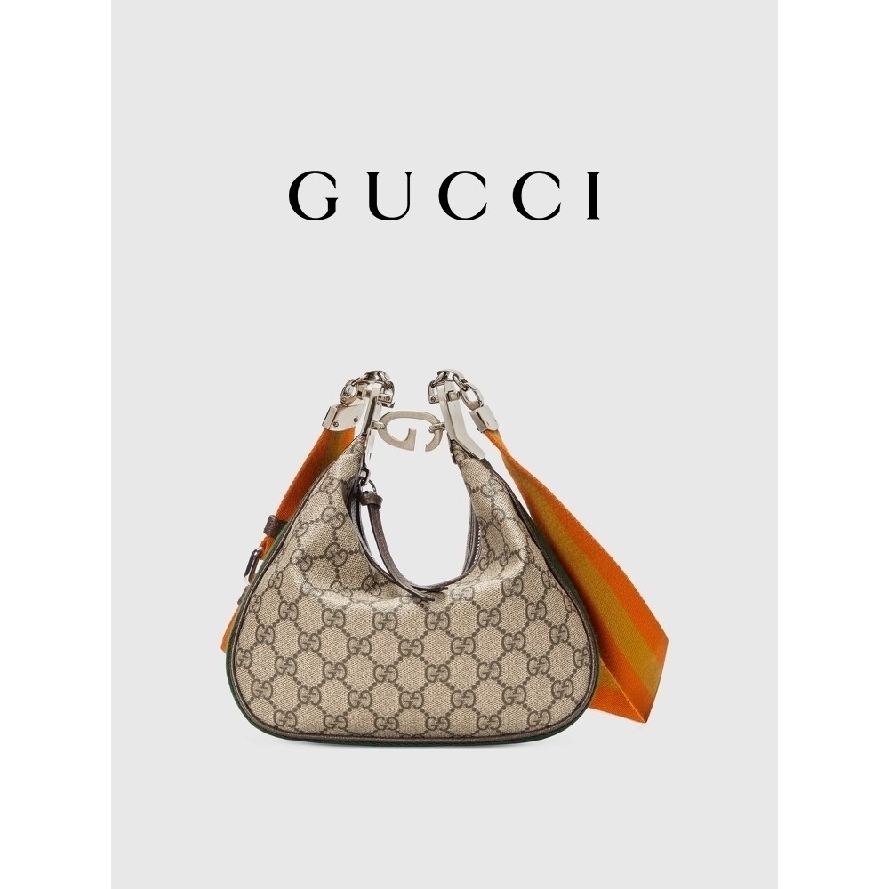 GUCCI古馳Gucci Attache系列小號肩背包手提包HOBO包