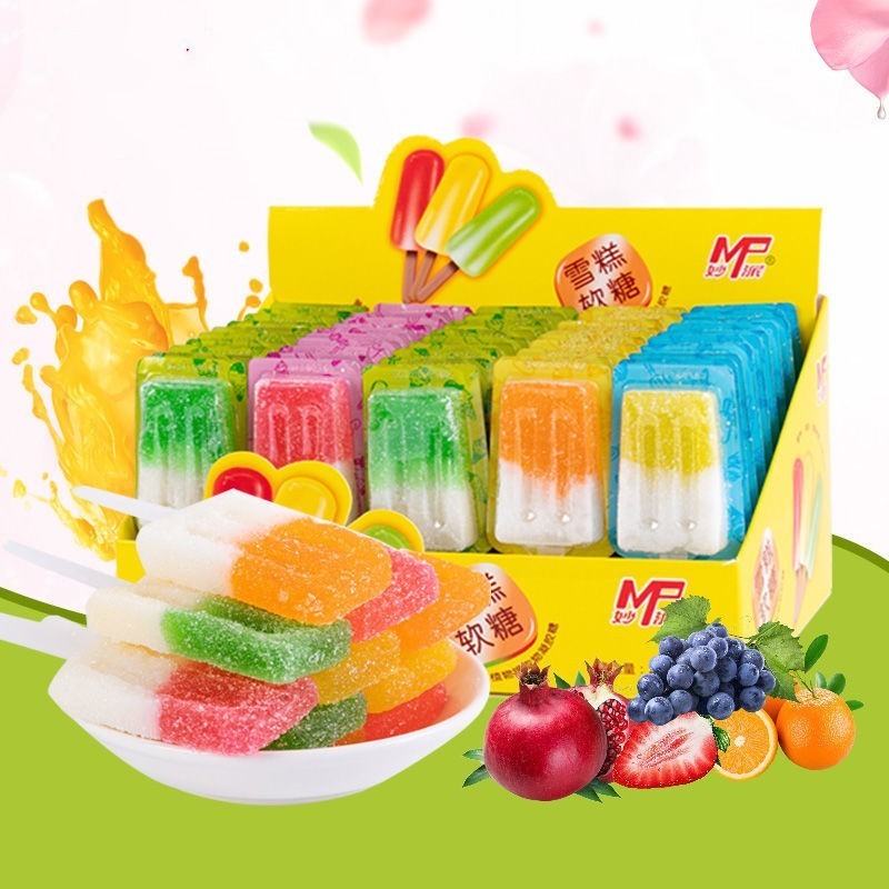 雪糕軟糖 混搭棒棒糖 創意水果味軟糖 獨立包裝 網紅零食 辦公室休閒零食