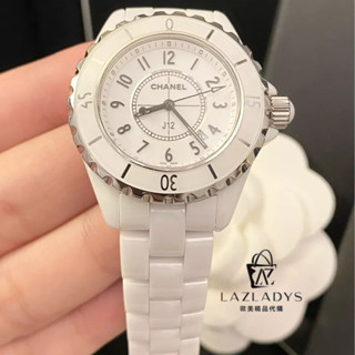 lazladys Chanel 香奈兒 J12 陶瓷錶 白色 33mm