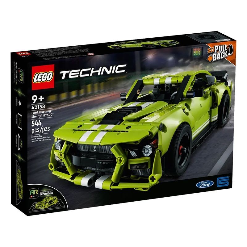 【以夢為馬商鋪】 LEGO樂高積木賽車玩具 42138福特野馬兒童禮物機械組回力