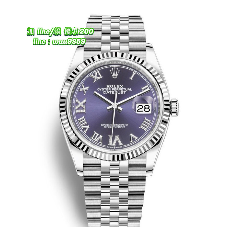 Rolex 勞力士 126234 19/06 最新款紫色鑚面 36mm LR472