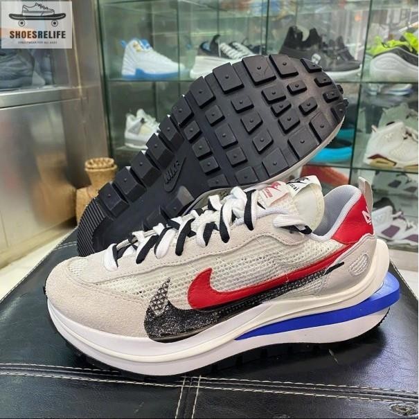 【SR】新款聯名爆火 Sacai x Nike VaporWaffle 黑紅藍 運動鞋 籃球鞋 CV1363-100