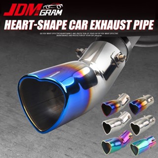 Heart Shape Car Exhaust Muffler Pipe Stainless Steel Auto Ti