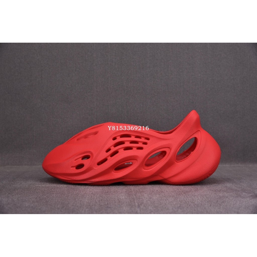現貨 Adidas Yeezy Foam Runner 椰子洞洞鏤空拖鞋 大紅色GW3355 男鞋