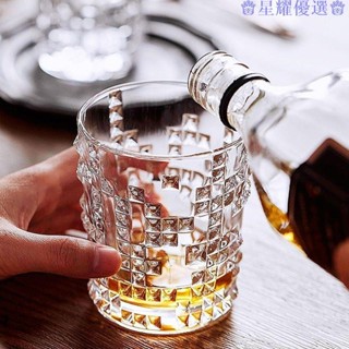 星耀免運♕ins風璀璨鑽杯 復古浮雕玻璃杯 威士忌杯 飲品杯 咖啡杯 啤酒杯 牛奶杯 雞尾酒杯 網紅水杯 耐熱