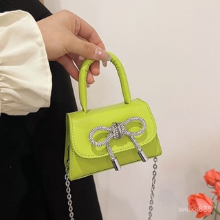 雅麗安娜個性設計迷你手提小方包包女2024春季新款時尚簡約鏈條單肩斜挎包 TAFF