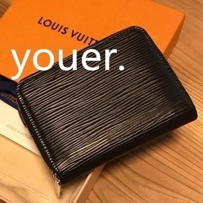 精品二手 Louis Vuitton LV M60152 黑色 EPI 水波紋 拉鍊零錢包 錢包 手拿包 短夾