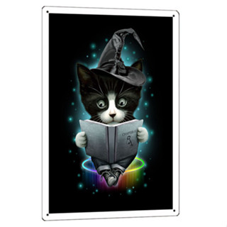 鐵皮畫 [現貨 多款] 🐈歐美系卡通貓系列二 可愛精品金屬海報掛畫 ㊙️臺灣製造本島直出📦 家居 餐廳 車房裝飾鐵皮畫