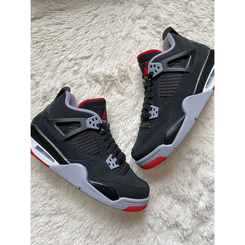 Air Jordan 4 黑紅 男鞋 休閒鞋 女鞋 情侶鞋 黑色 運動鞋 鞋子 籃球鞋308497 060 現貨