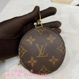 免運 現貨二手 LV路易威登 LOUIS VUITTON Monogram 經典花紋 圓形 零錢包 鑰匙扣 M61926