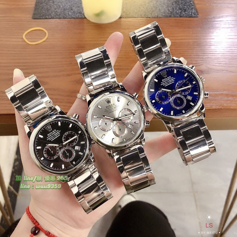 Rolex 手錶 勞力士手錶 男士腕錶 時尚手錶 精鋼錶帶 百搭手錶 男款手錶 流行錶 帶日曆手錶 休閒手錶