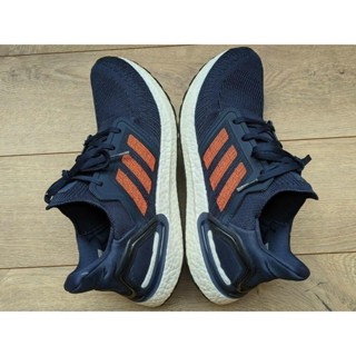 Adidas Ultra Boost 20 深藍 橘紅 慢跑鞋 運動鞋 EG0693