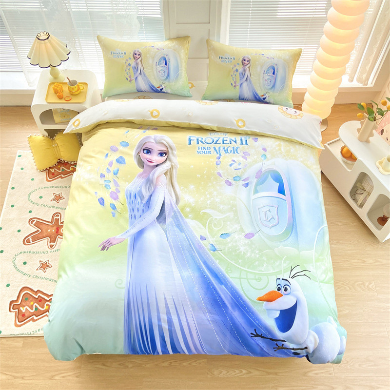 床包四件組 冰雪奇緣 雙人床包 加大雙人床包組 卡通床包 艾莎床包 床單 兒童床包 單人/雙人/加大床包