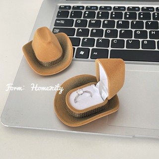 💫臺灣出貨💫衚迪帽子戒指盒 帽子戒指盒 珠寶盒 戒指盒 手鐲耳墜盒 首飾盒 創意首飾盒 情人節禮物驚喜求婚禮物盒