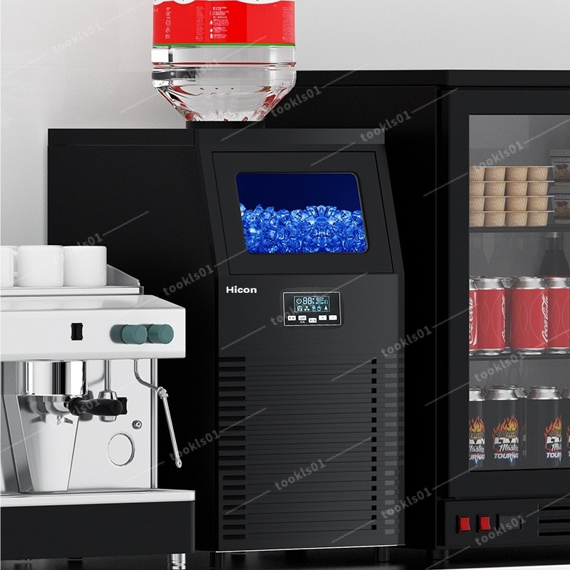 【正牧🔥工廠貨】 Hicon惠康商用小型製冰機40kg奶茶店全自動臺式方冰塊製作機 免運免稅