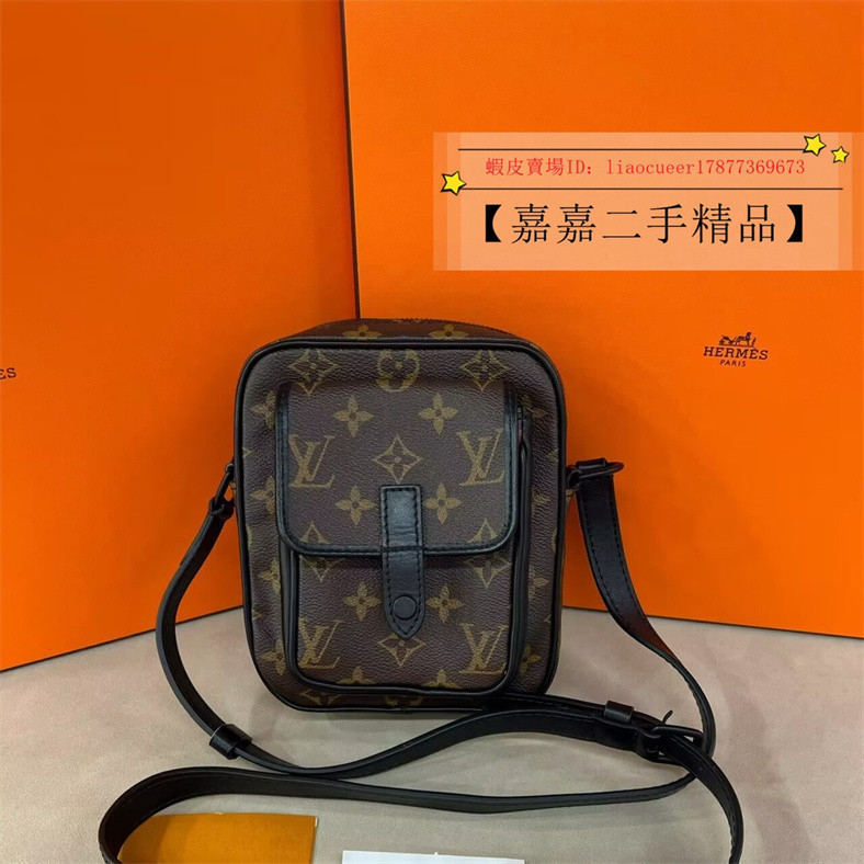 現貨+免運 LV 路易威登 CHRISTOPHER 經典老花 相機包 手機包 單肩包 斜挎包 M69404 大號