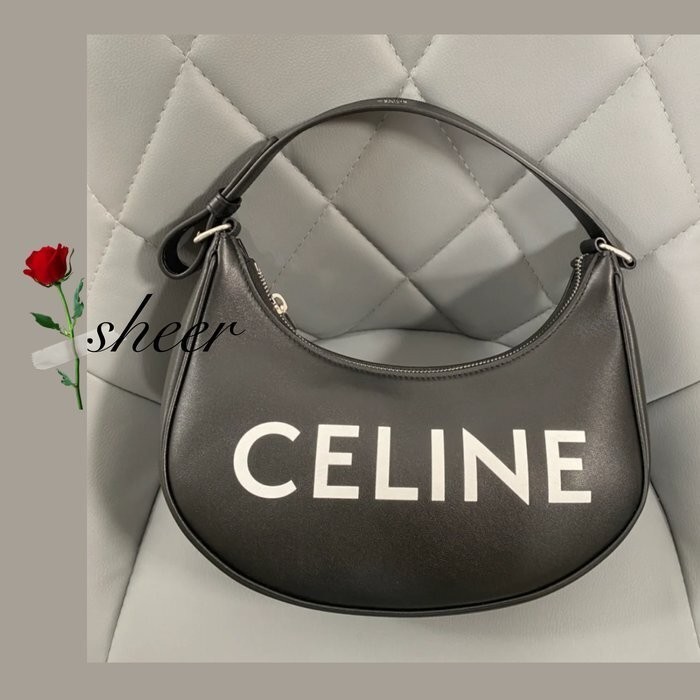 【二手99新】米蘭奢侈品代購 CELINE 賽琳 黑色ava 腋下包 手提包 單肩包