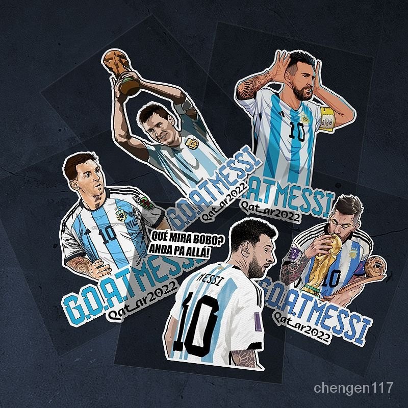 阿根廷球星梅西MESSI汽車貼紙足球世界杯國傢隊防水油箱蓋裝飾貼