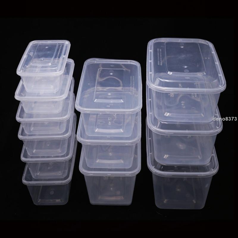 ⚡免運 透明塑膠盒 透明餅乾盒 透明盒 餅乾盒 塑膠盒 野餐盒 外帶盒一次性餐盒打包盒快餐便當湯碗透明外賣飯盒
