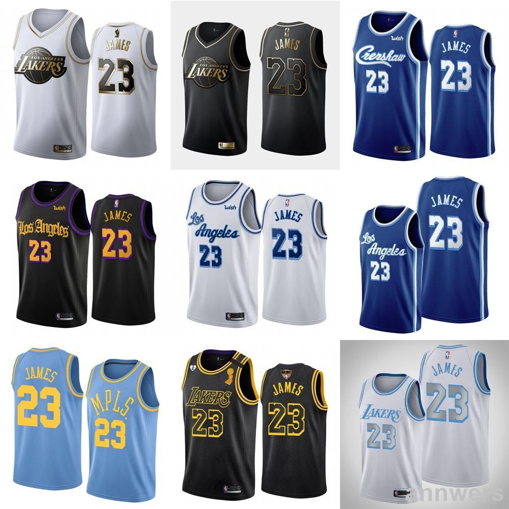 LeBron James Jersey 刺繡籃球衣 勒布朗詹姆斯球衣復古 23號 湖人球衣