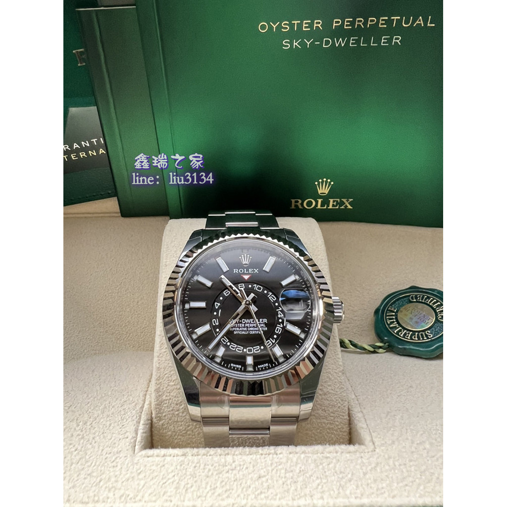 ROLEX 勞力士 SKY-Dweller 326934 天行者 不銹鋼 沙羅裝置 年曆錶 2021年新式保卡(已交流)