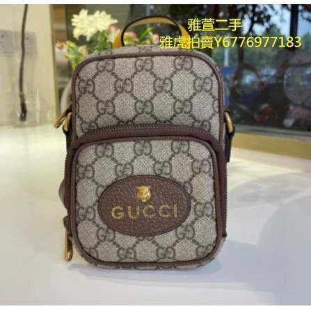 雅萱二手 GUCCI 古馳 mini虎頭相機包 658556 新款neo vintage 手機包 斜挎包 肩背包 現貨