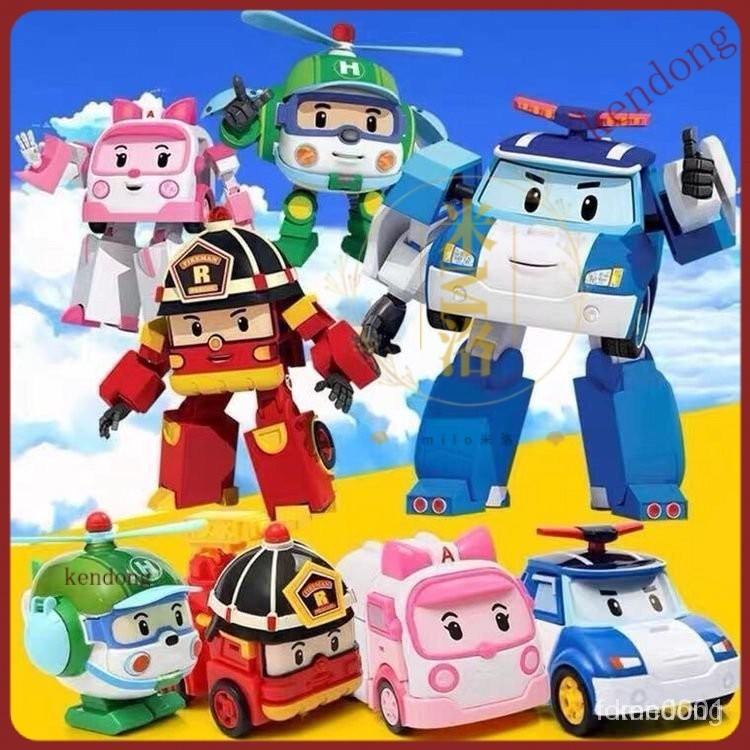 變形警車珀利機器人 波利變型 機器人 波利玩具 波利機器人 波利 波力 變型波利 波利玩具車 救援小隊玩具車 兒童玩具