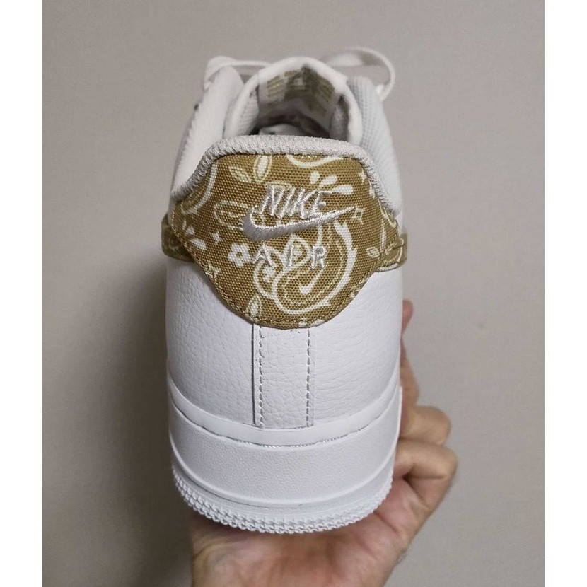 NIKE AIR FORCE 1 07 BANDANA AF1 變形蟲 芥末黃 DJ9942-101