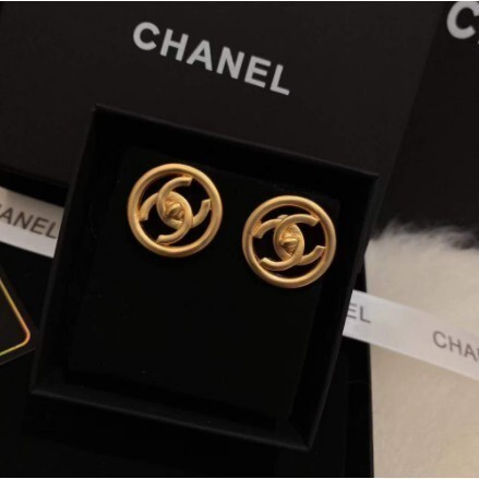 二手正品 Chanel 真品 針式 經典 耳環 現貨