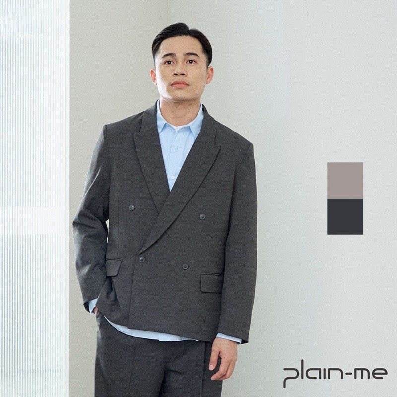 【plain-me】SEDO 劍領雙排釦西裝外套 PLN1161-242 &lt;男女款 外套 西裝 長袖&gt;