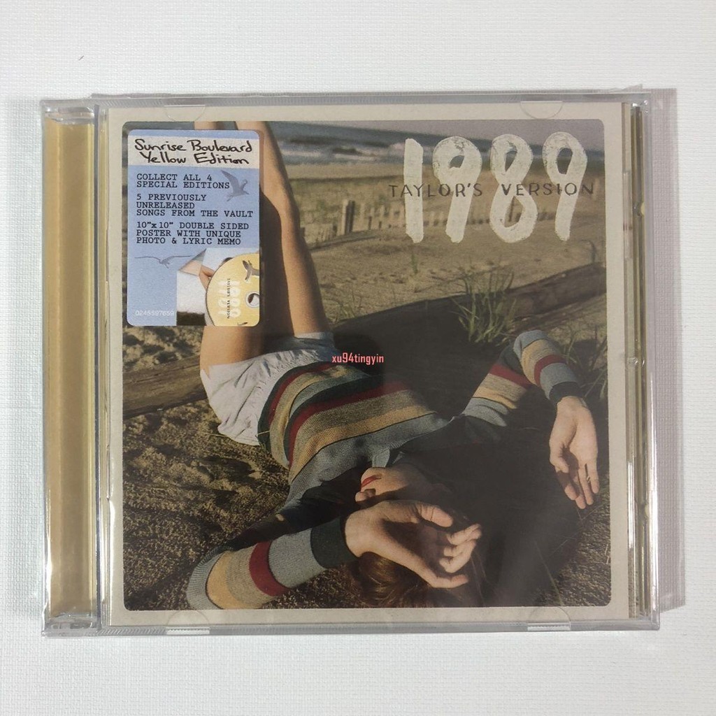 泰勒 Taylor Swift 1989 Taylor's Version CD 內附海報 黃＆全新塑封專輯