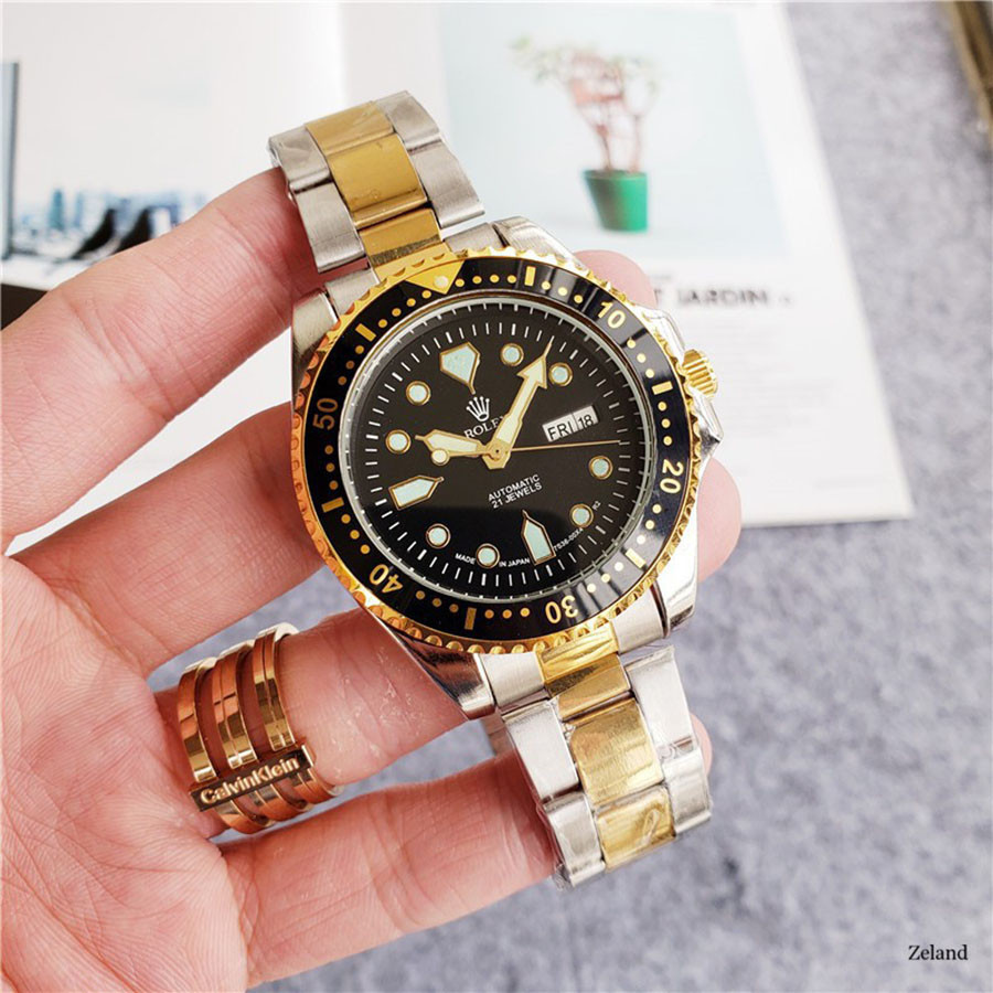Rolex /勞力士手錶 43mm雙日曆機械男錶 精品男士上班商務腕錶 百搭高質量鋼帶手錶 奢華瑞士品牌手錶